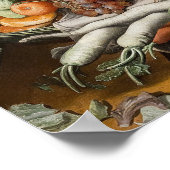 "Market Scene" - Vintages Kunstposter Poster (Ecke)