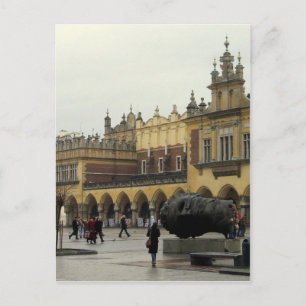 Market Square in Krakow Postkarte