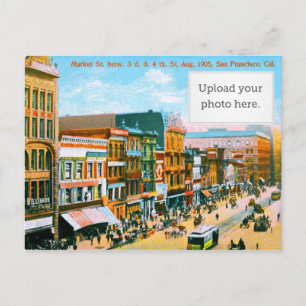 Market St. Betw. 3. und 4. Postkarte