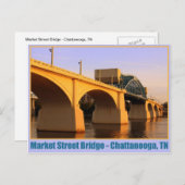 Market Street Bridge - Chattanooga, TN Postkarte (Vorne/Hinten)