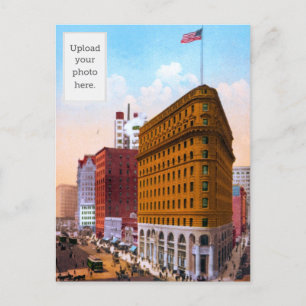 Market Street West von Montgomery, San Francisco, Postkarte