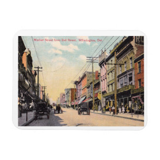 Market Street, Wilmington DE 1909 Vintag Magnet