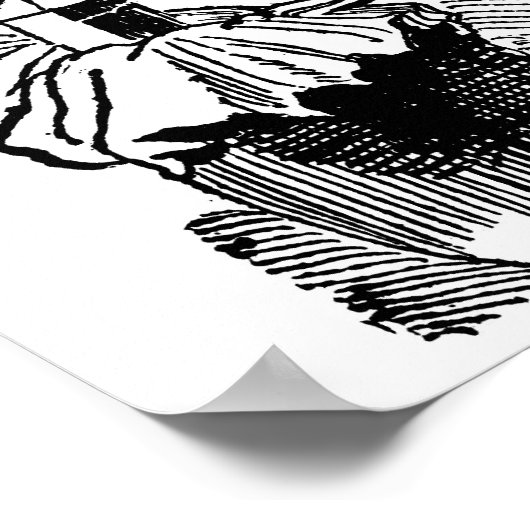 "Market Woman" um die frühen 1900er Jahre MEXICO. Poster (Ecke)