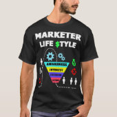 Marketer Funnel Life Style Funny Marketing  T-Shirt (Vorderseite)