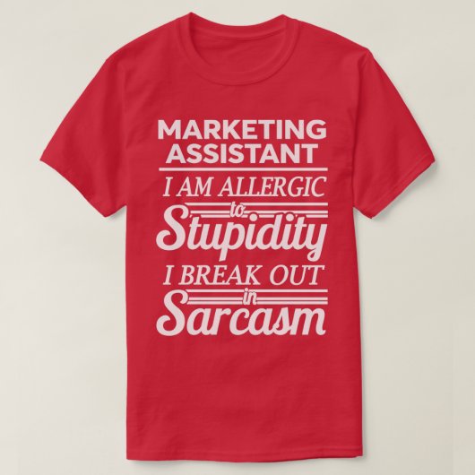 MARKETING-ASSISTENT 1 T-Shirt (Design vorne)
