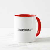 Marketing beruflich, Marketing-Tasse Tasse (VorderseiteRechts)