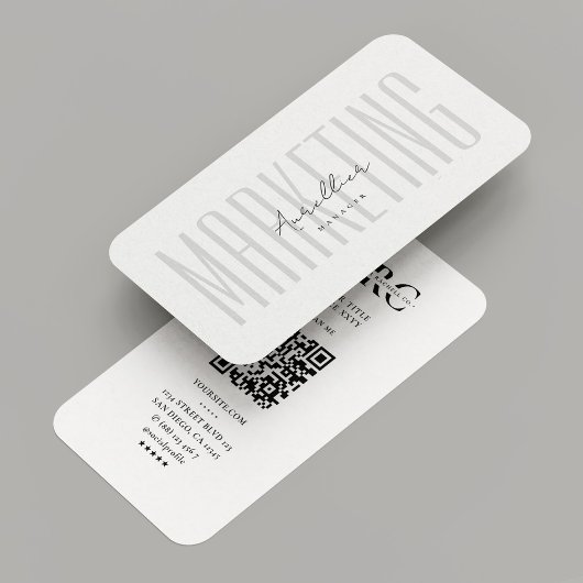 Marketing Beruflich Networking Consultant Visitenkarte