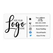 Marketing-Bestellaufkleber-Adresse hinzufügen (Vorne)