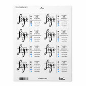 Marketing-Bestellaufkleber-Adresse hinzufügen (Vorne)