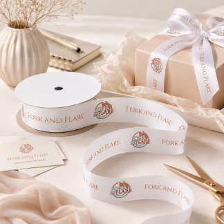 Marketing Branding Benutzerdefinierter Firmenname  Satinband