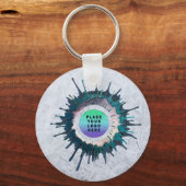 Marketing-Branding für Logo-Unternehmen Schlüsselanhänger (Vorderseite)