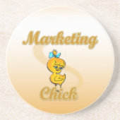 Marketing Chick Getränkeuntersetzer (Vorne)