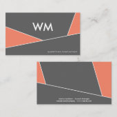 Marketing Consultant | Moderne Farbblöcke Visitenkarte (Vorne/Hinten)