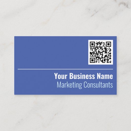 Marketing Consultants QR Code Business Card Visitenkarte (Rückseite)