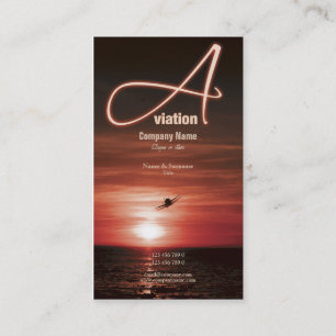 Marketing des Luftfahrtfliegen-Geschäfts Visitenkarte