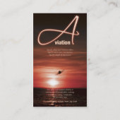 Marketing des Luftfahrtfliegen-Geschäfts Visitenkarte (Rückseite)