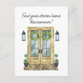 Marketing "Front Door Summer Real Anwesen" Postkarte (Vorderseite)