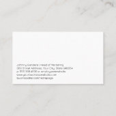 Marketing Funnel Infographic Visitenkarte (Rückseite)