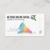 Marketing Funnel Infographic Visitenkarte (Vorderseite)