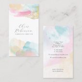 Marketing für atemberaubende Wasserfarbe Visitenkarte (Vorne/Hinten)