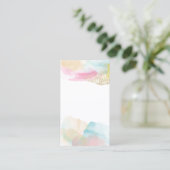 Marketing für atemberaubende Wasserfarbe Visitenkarte (Stehend Vorderseite)