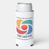 Marketing für benutzerdefinierbare Firmenlogos Selters Dosenkühler (Seltzer Vorderseite)