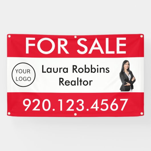 Marketing für benutzerdefinierte Real-Anwesen-Logo Banner (Horizontal)
