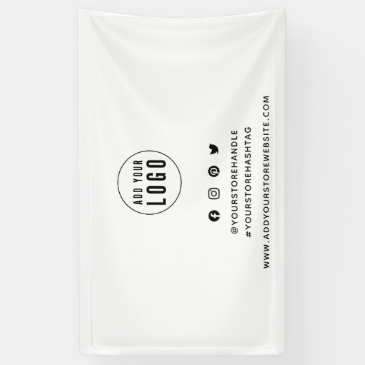 Marketing für das Social-Media-Logo hinzufügen Banner (Vertikal)