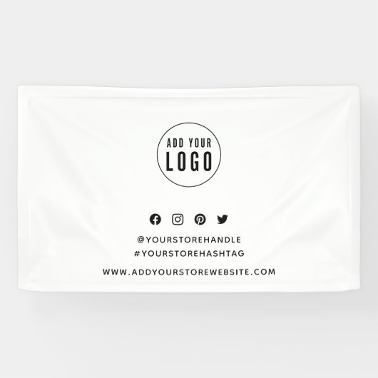 Marketing für das Social-Media-Logo hinzufügen Banner (Horizontal)