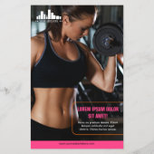 Marketing für das Sonderangebot in Rosa mit Logo Flyer (Hinten)