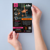 Marketing für das Sonderangebot in Rosa mit Logo Flyer (Handgriff)