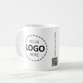Marketing für den benutzerdefinierten QR-Code Kaffeetasse (Vorderseite Links)