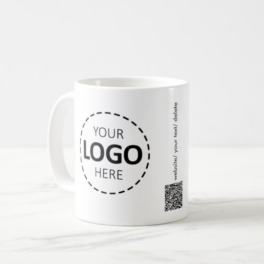 Marketing für den benutzerdefinierten QR-Code Kaffeetasse (Vorderseite Links)