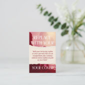 Marketing für die Ausgabe eines gerippten Buches Visitenkarte (Stehend Vorderseite)