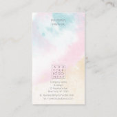 Marketing für die Pastelwolke Visitenkarte (Rückseite)