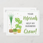 Marketing für die Pflanze Postkarte (Vorne/Hinten)