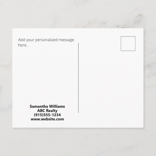 Marketing für die Pflanze Postkarte (Rückseite)