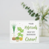Marketing für die Pflanze Postkarte (Stehend Vorderseite)