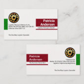 Marketing für einfache Schwammklammern Visitenkarte (Vorne/Hinten)