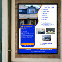 Marketing für Grundbesitz in beruflichem Anwesen Poster