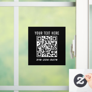 Marketing für kleine Unternehmen - QR-Code Fensteraufkleber