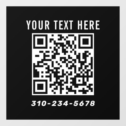 Marketing für kleine Unternehmen - QR-Code Fensteraufkleber (Blatt)