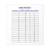 Marketing für kleine Unternehmen - Übersicht Notizblock (Vorderseite)