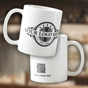 Marketing für Logos und QR-Codes Kaffeetasse