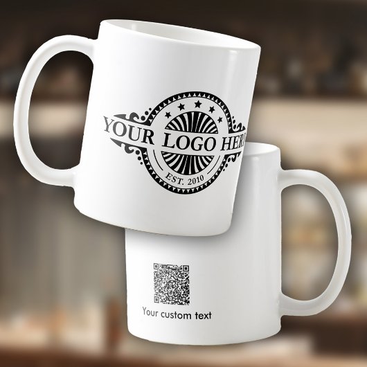 Marketing für Logos und QR-Codes Kaffeetasse