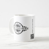 Marketing für Logos und QR-Codes Kaffeetasse (Vorderseite Links)
