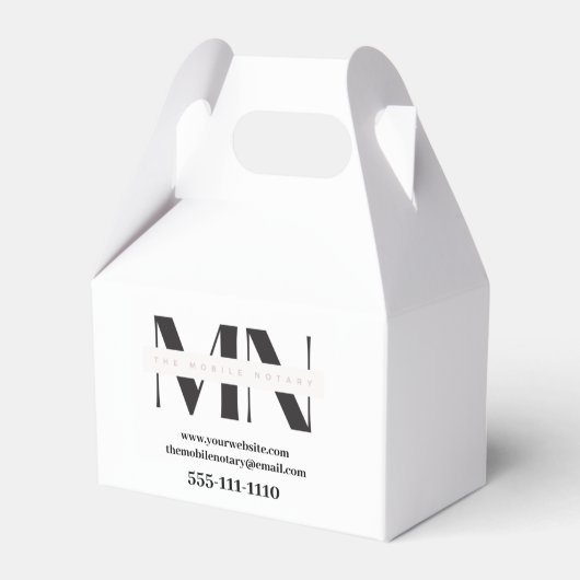 Marketing für mobiles Notar Geschenkschachtel (Rückseite)