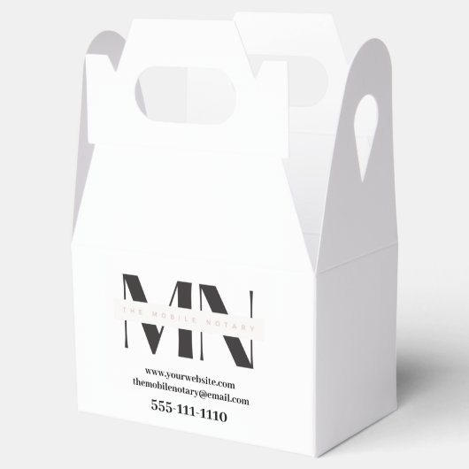Marketing für mobiles Notar Geschenkschachtel (Geöffnet)