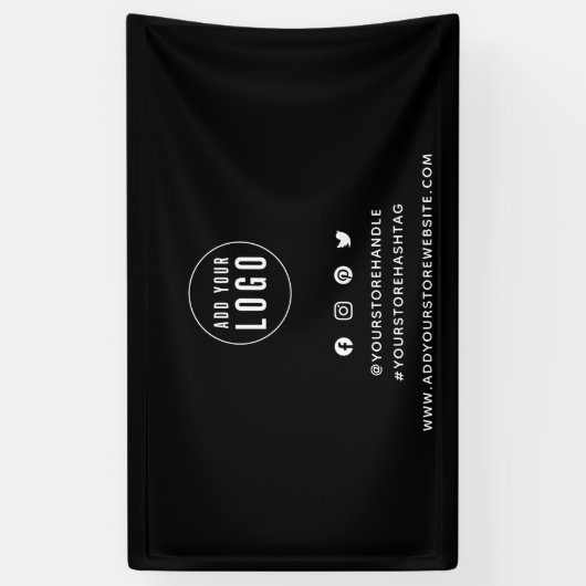 Marketing für soziale Medien hinzufügen Banner (Vertikal)