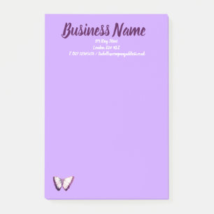 Marketing für Unternehmen personalisiert lila Post-it Klebezettel